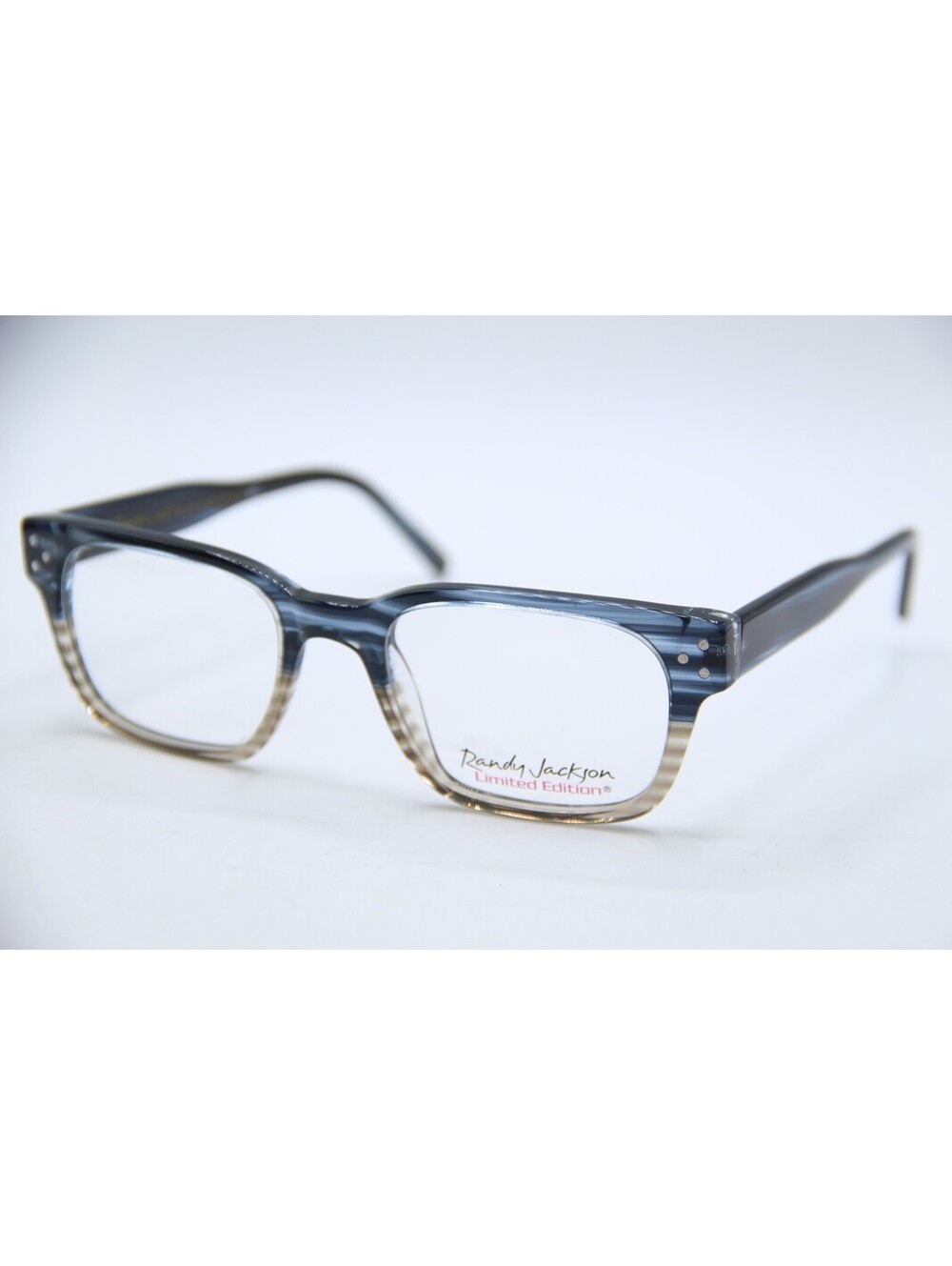 Randy Jackson X137 Zyloware 175 Blue Black Authentic Frames Eyeglasses 52-20